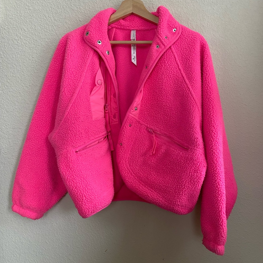 Free People Hit the Slopes Jacket Tropical Pink FP movement size XS